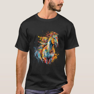 Stänk Svavelhäst färgad T Shirt