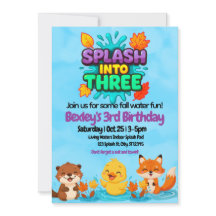 Stänk till tre Fall Vatten-Roligtens födelsedag