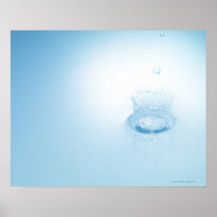 Stänk tillverkad av vatten droppe poster