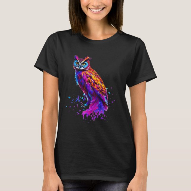 Stänk Uggla T Shirt (Framsida)