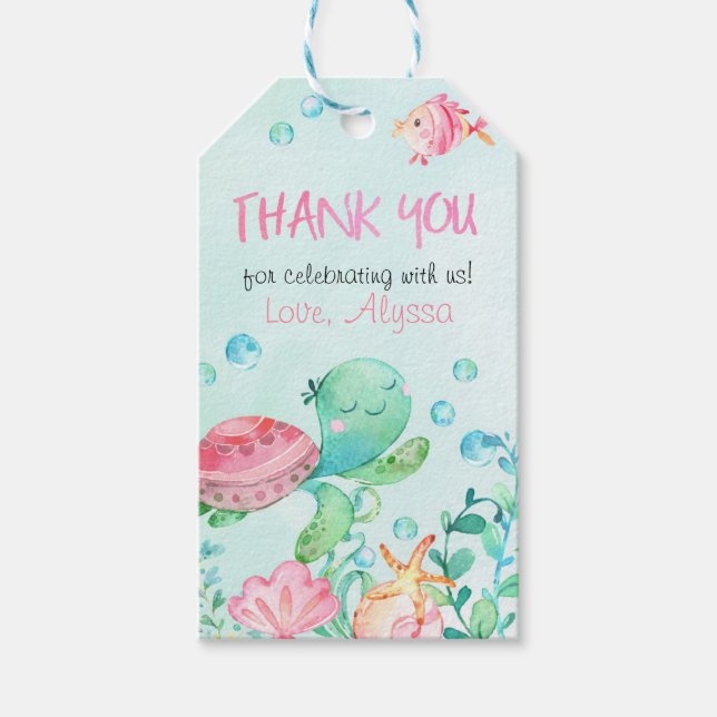 Stänk under dagseftermiddagen till havs presentetikett (Framsidan)