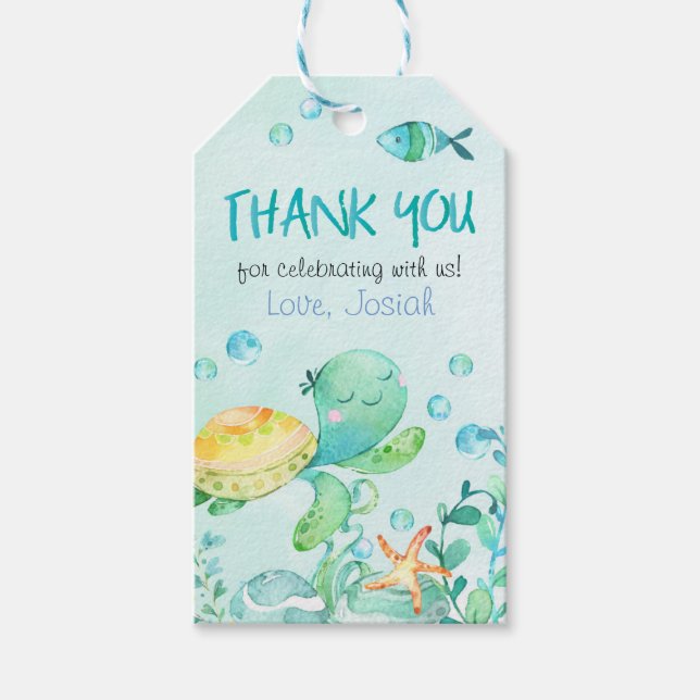 Stänk under dagseftermiddagen till havs presentetikett (Framsidan)