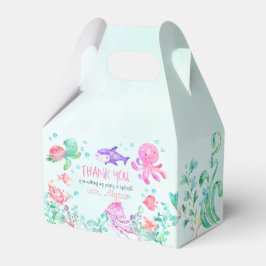 Stänk under förmånslådan vid havsfödelsedag presentaskar