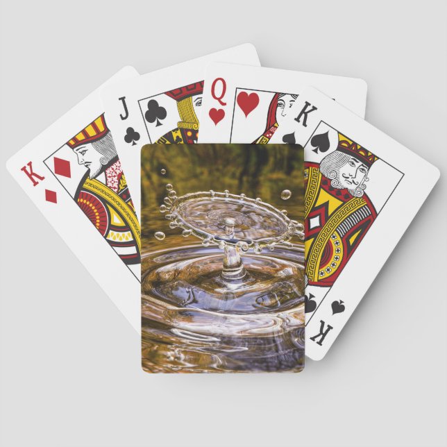 Stänk vid Vatten-avlämningen Casinokort (Baksidan)