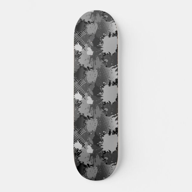 Stänkande färgmönster 2 mini skateboard bräda 18,5 cm (Framsida)