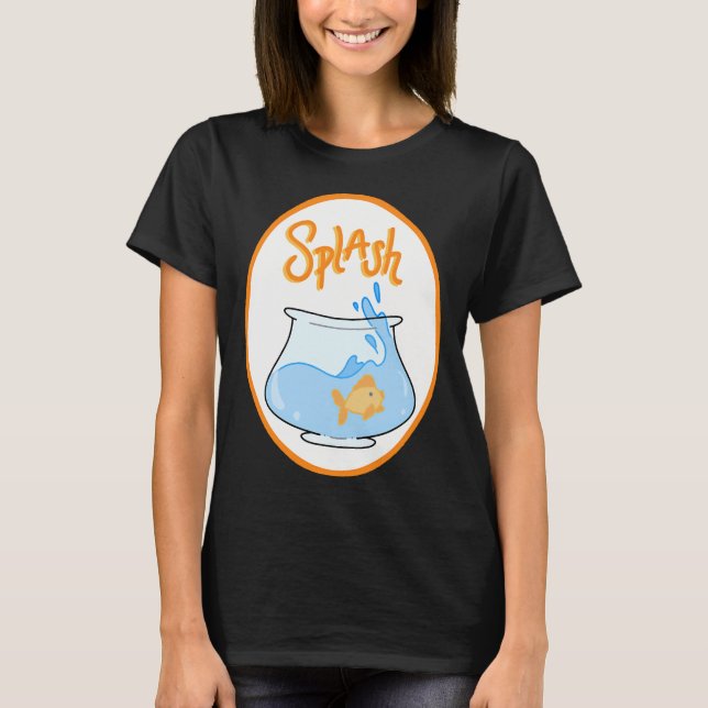 Stänkande guldfisk t shirt (Framsida)