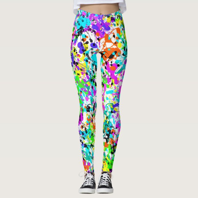 Stänkfärg Leggings (Framsida)