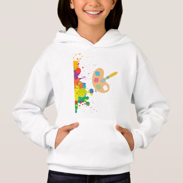 stänkfärg t shirt (Framsida)