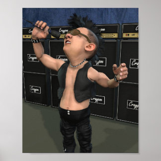 Stanley "Crash" Cash från Punksters. Poster