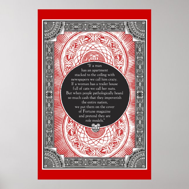 Stanley Donwood Occupy wall street Print Poster (Framsidan)