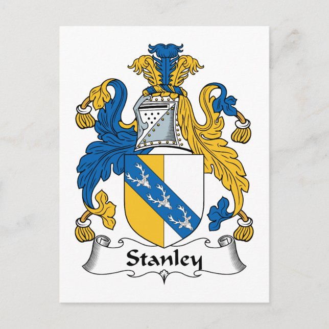 Stanley Family Crest Vykort (Framsida)
