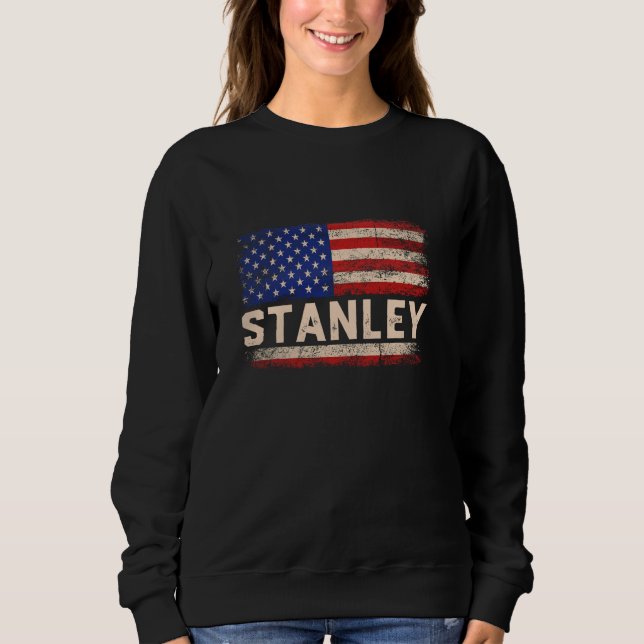 Stanley First Namn Shirt Stanley Namn American Fla T (Framsida)