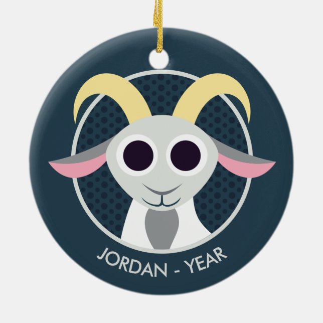 Stanley geten julgransprydnad keramik (Baksidan)