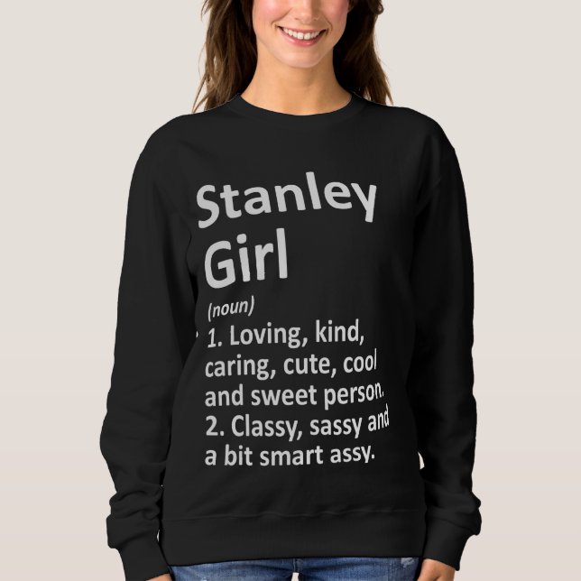Stanley Girl Wi Wisconsin Funny City Roots T Shirt (Framsida)