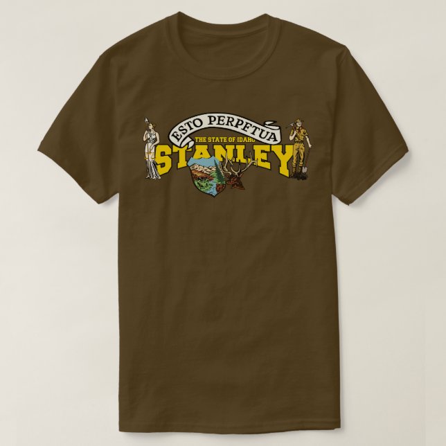 Stanley Idaho-statsgåva T Shirt (Design framsida)