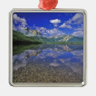 Stanley Lake i Sawtooth-bergen i Idaho Julgransprydnad Metall