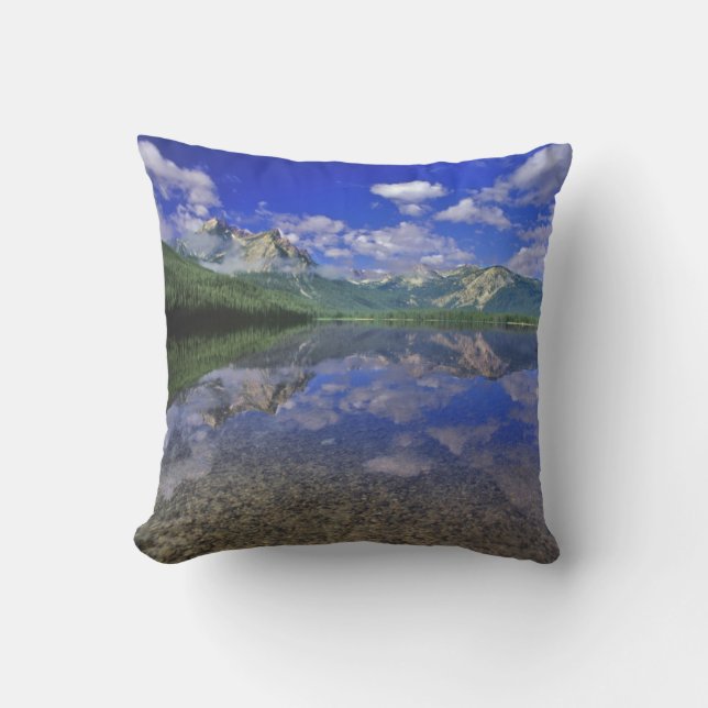 Stanley Lake i Sawtooth-bergen i Idaho Kudde (Framsida)