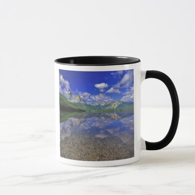 Stanley Lake i Sawtooth-bergen i Idaho Mugg (Höger)