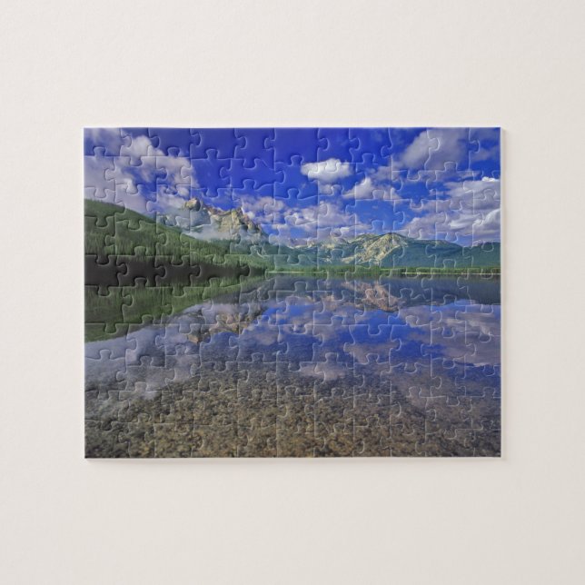 Stanley Lake i Sawtooth-bergen i Idaho Pussel (Horisontell)