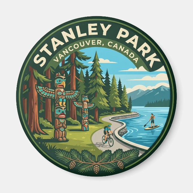 Stanley Park Kanada Magnet (Framsidan)