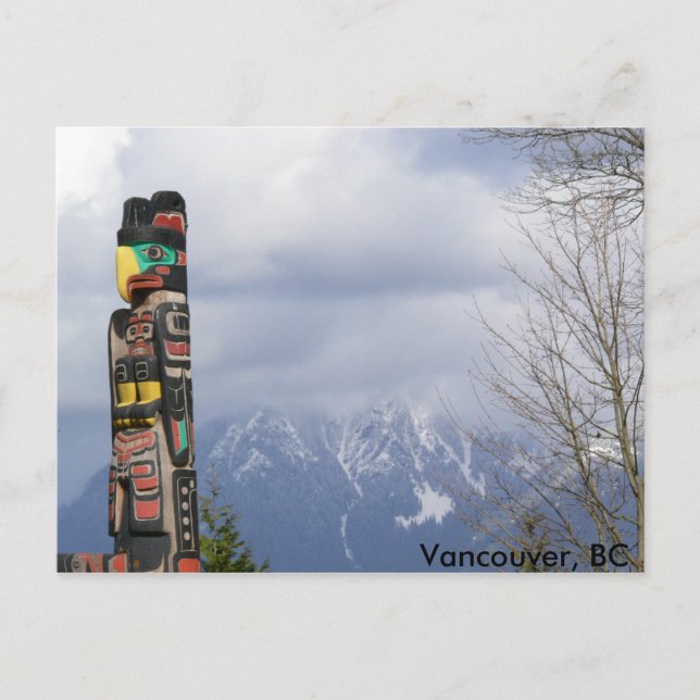 Stanley Park, Vancouver, BC Vykort (Framsida)