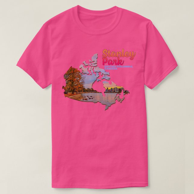 Stanley Park Vancouver British Columbia Canada Fal T Shirt (Design framsida)