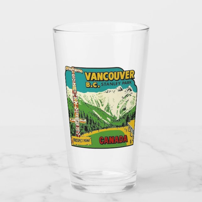 Stanley Park Vancouver- Pint Glass Glaskopp (Framsida)