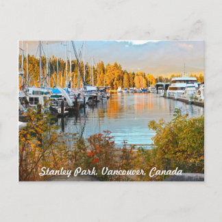 Stanley Park Waterside Postcard Vykort