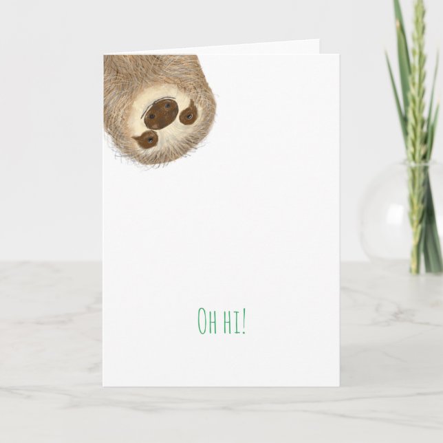 Stanley sloth 'oh hi'-kort! kort (Framsida)