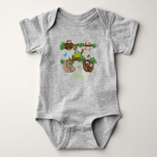 Stanley Sloth personlig grönt baby bodydress T Shirt