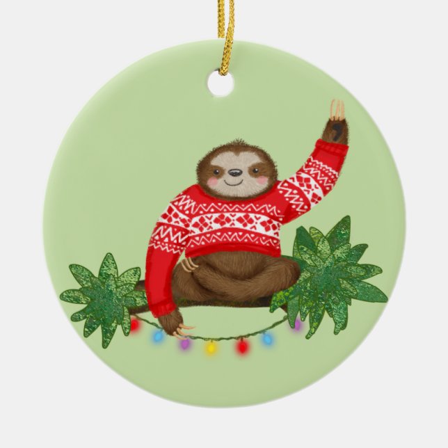 Stanley Sloth personlig Julgran ornament (Framsidan)