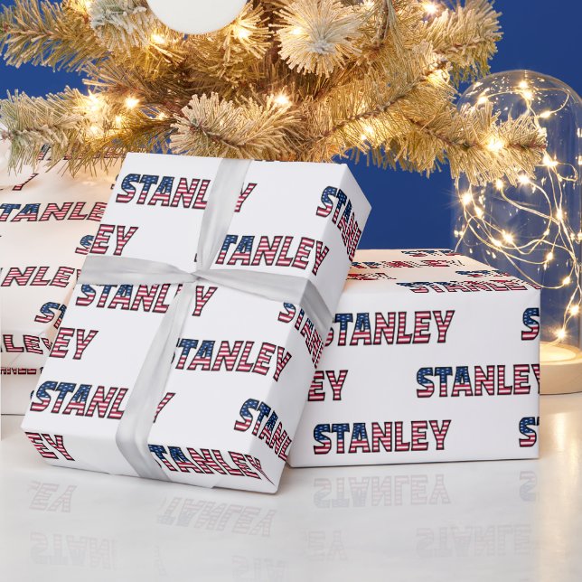 Stanley Vorname Name USA US Geschenkpapier Papier Presentpapper (Helgdagar)