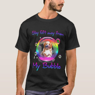 Stanna 6 ft bort från min Bubble Shih Tzu-Hund T Shirt