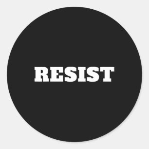 Stanna. Anti Trump #resist against Donald Trump Runt Klistermärke