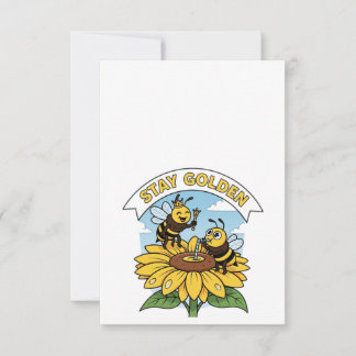 Stanna - Bee and Flower Illustration OSA Kort