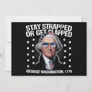 Stanna Beväpnad Eller Bli Klämd George Washington Inbjudningar