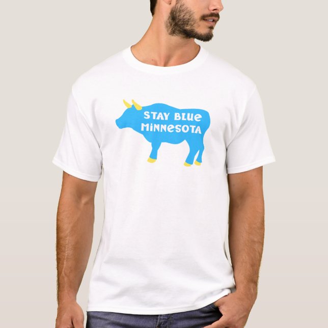 Stanna blå Babe Blue Ox T Shirt (Framsida)