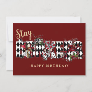 Stanna Bonkers Alice i Wonderland Birthday Card