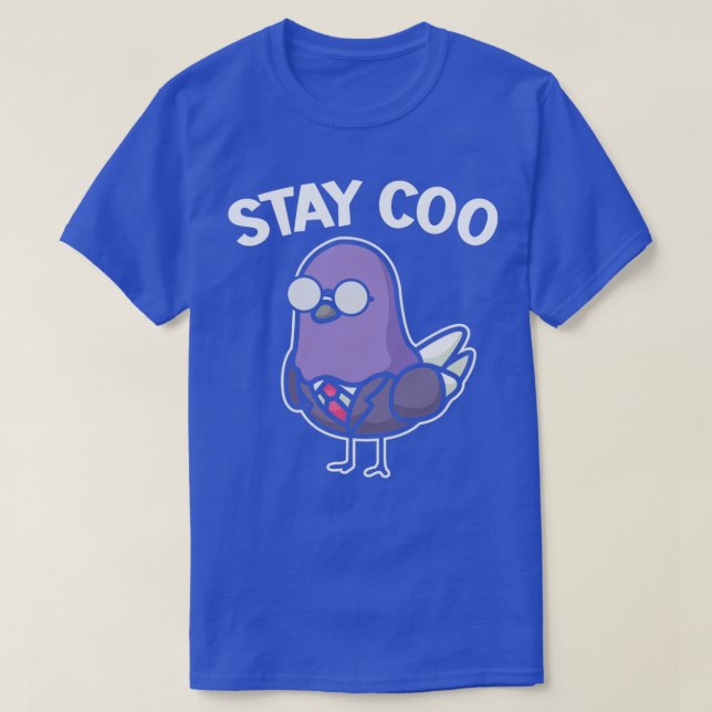 Stanna Coo Pigeon Älskare Bird Whisperer Finge Bir T Shirt (Design framsida)