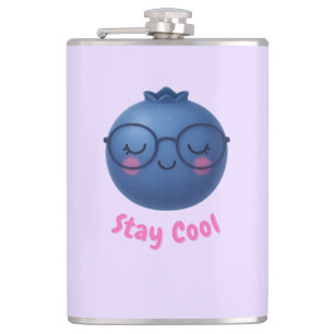 Stanna Coola - Cute TropiCool-design för blåbär Fickplunta