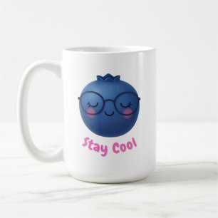 Stanna Coola - Cute TropiCool-design för blåbär Kaffemugg