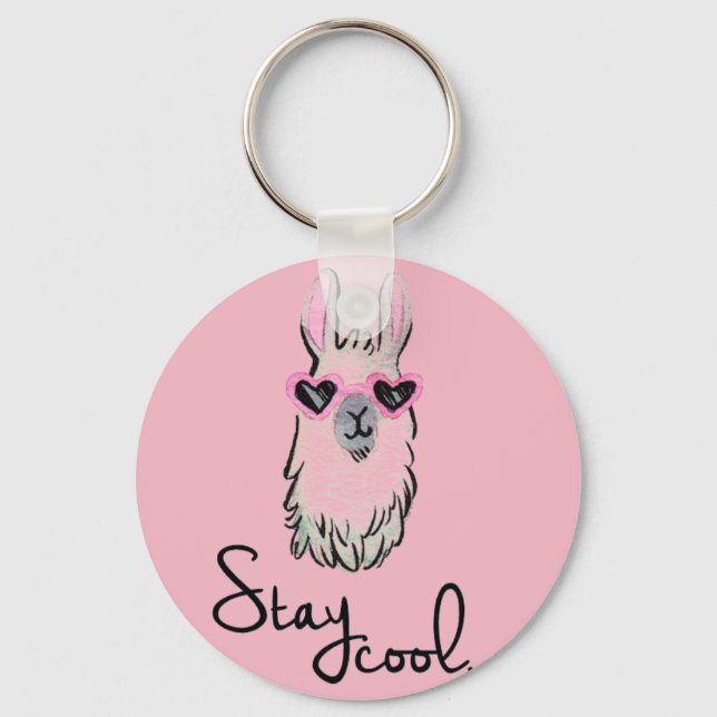 Stanna Coola Llama Nyckelring (Framsida)