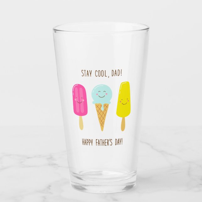 Stanna Coola, Pappa! Lycklig Fars dag! Glaskopp (Framsida)