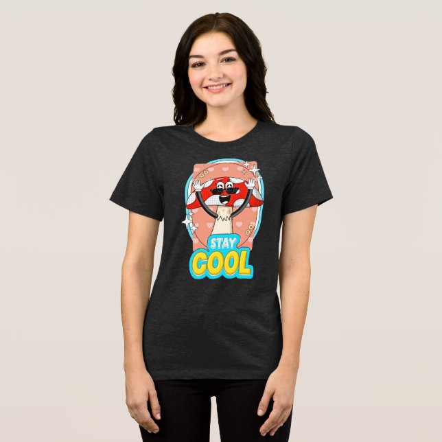 Stanna Coola - Retro Mushroom Tee (Framsida Full)