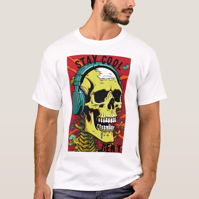 Stanna Coola Skull Gen X T-shirt (Framsida)