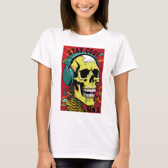 Stanna Coola Skull Gen X T-shirt (Framsida)