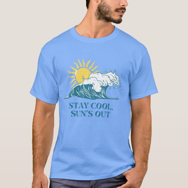 Stanna Coola, Sol ut | Summer Vibes T-Shirt (Framsida)
