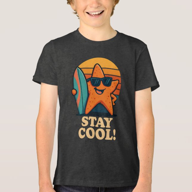 Stanna Coola Starfish Surfa T-Shirt (Framsida)