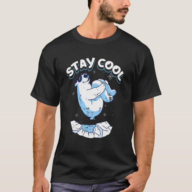 Stanna Coolans Polar Bear Arktis Nordpolen T Shirt (Framsida)