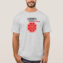 Stanna Corona! Bumphandskakning, Social Avstånd T Shirt